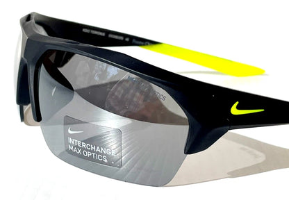 NIKE TERMINUS Matte Black Frame INTERCHANGEABLE Max Optic Silver Lens Sunglass EV1030 070