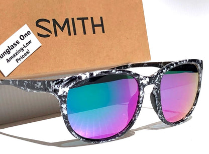 Smith Optics LAKE SHASTA Black Marble POLARIZED ChromaPop Violet Lens Sunglass