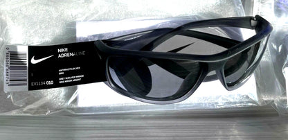NIKE ADRENALINE Anthracite Matte Gray Satin Frame Silver Lens Sunglass EV1134 010