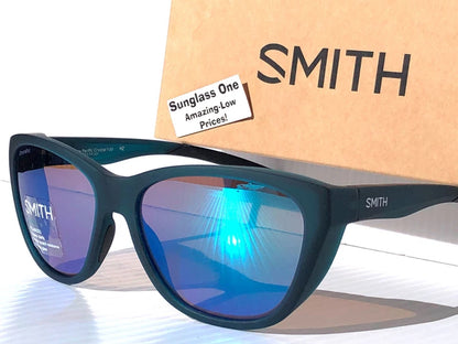 Smith Optics SHOAL Matte Pacific Crystal POLARIZED Opal mirror GLASS Lens Sunglass