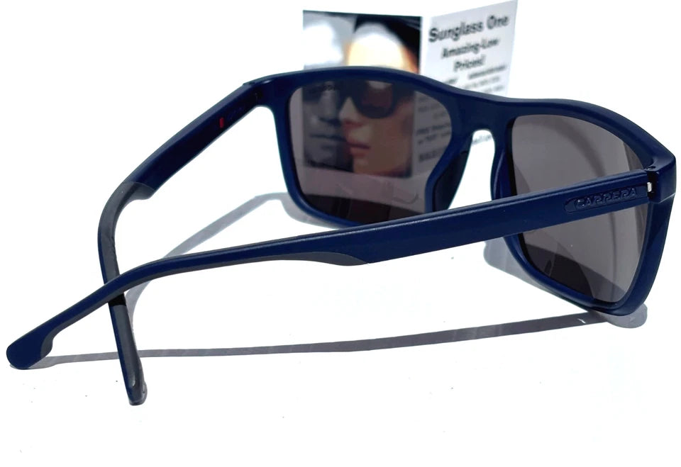 CARRERA Matte Blue Frame Blue Mirror Lens Sunglass 8047/S PJPXT