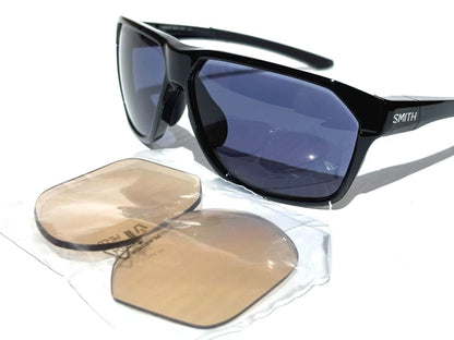 Smith Optics LEADOUT PIVLOCK Black ChromaPop Photochromic Clear Grey Lens Sunglass
