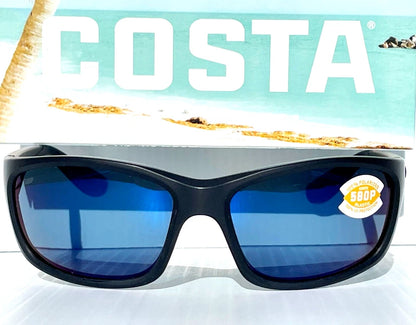 COSTA Del Mar JOSE Blackout POLARIZED Blue Mirror 580P Lens Sunglass JO 01 OBMP