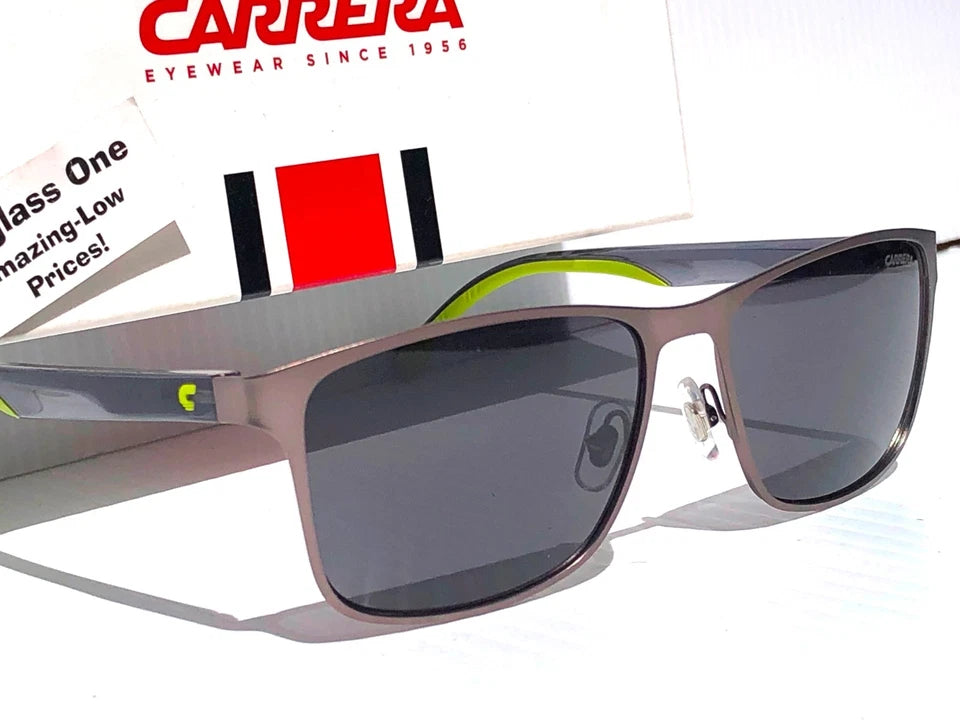 CARRERA Matte Dark Ruth Metal Frame Dark Grey Lens Sunglass 2037T/S R80IR