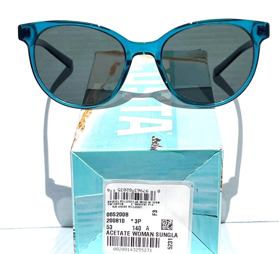 Costa Del Mar ISLA Deep Teal Crystal POLARIZED Gray 580G GLASS Lens Sunglass ISA 244