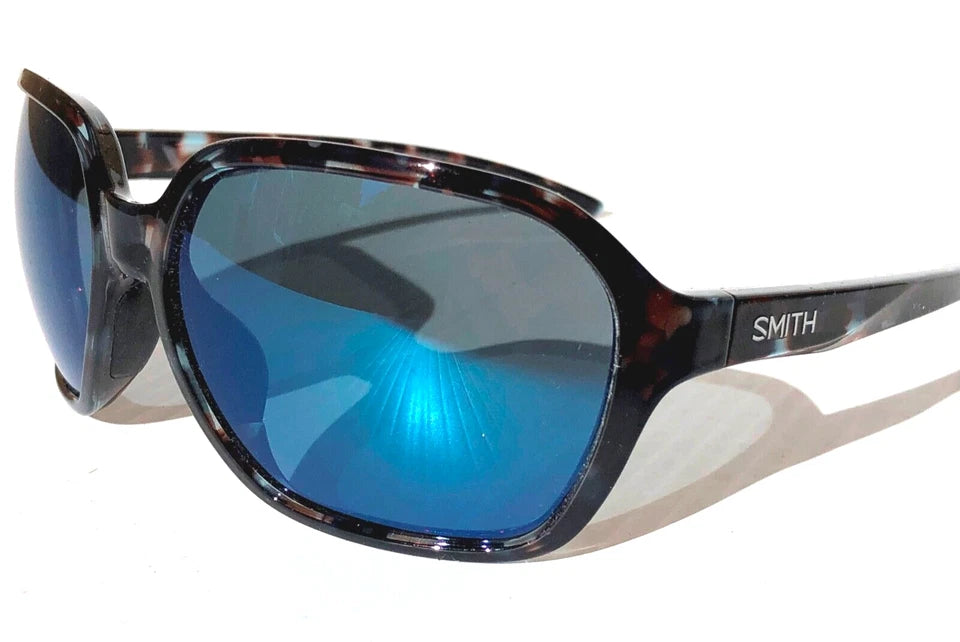 Smith Optics WHITNEY Sky Tortoise ChromaPop POLARIZED Blue Mirror Lens Sunglass