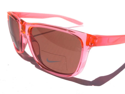 NIKE FLIP ASCENT Translucent Pink Frame Pink Lens Small Fit Sunglass DJ9930 675