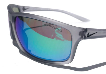 NIKE ADRENALINE Matte Wolf Grey Frame Green Lens Sunglass EV1113 013