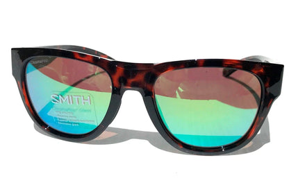 Smith Optics ROCKAWAY Tortoise ChromaPop POLARIZED Green Mirror GLASS Lens Sunglass