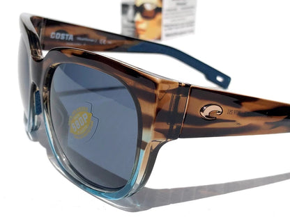 Costa Del Mar WATERWOMEN 2 Wahoo POLARIZED Grey 580P Lens Sunglass WTR 251
