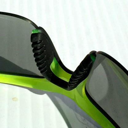 Nike DIVERGE Black Matte Wrap Yellow Gray Frame Silver Flash Lens Sunglass EV0325 007