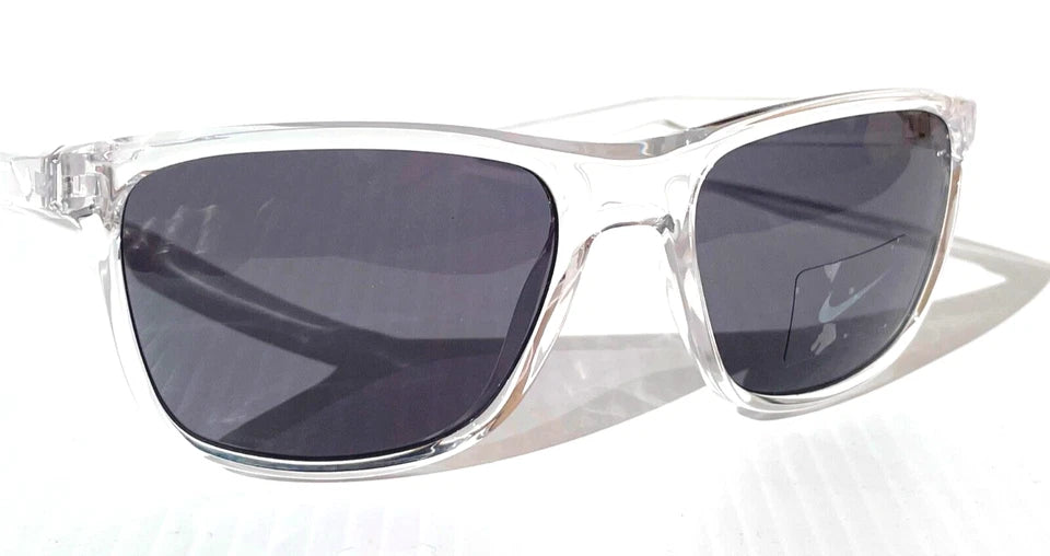 NIKE ESSENTIAL ENDEAVOR Shiny Clear Frame Grey Lens Sunglass EV1122 913