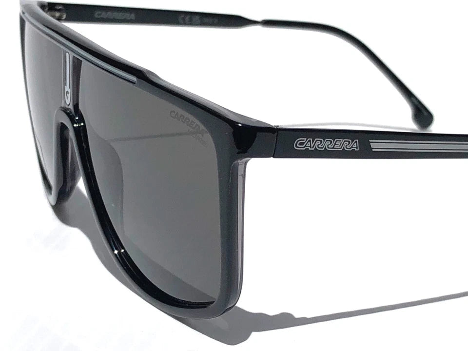 CARRERA Shiny Black Frame POLARIZED Grey Lens Sunglass 1056/S 08AM9