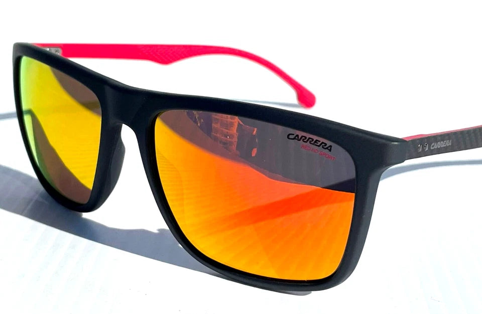 CARRERA Matte Black Red SPORT Ruby Lens Sunglass 8032/S 0003