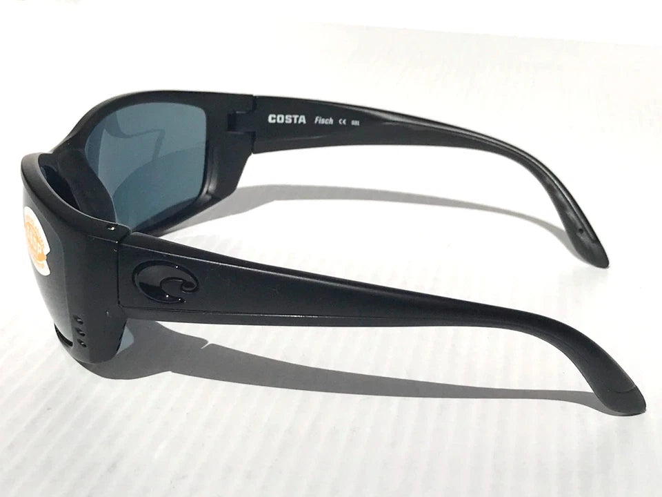 Costa Del Mar Fisch BLACKOUT POLARIZED Gray Lens 580P Sunglass FS 01 OGP