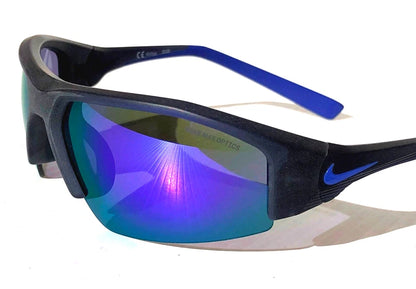 Nike SKYLON ACE 22 Obsidian GRAY Frame Violet Mirror Lens Sunglass DV2151 451