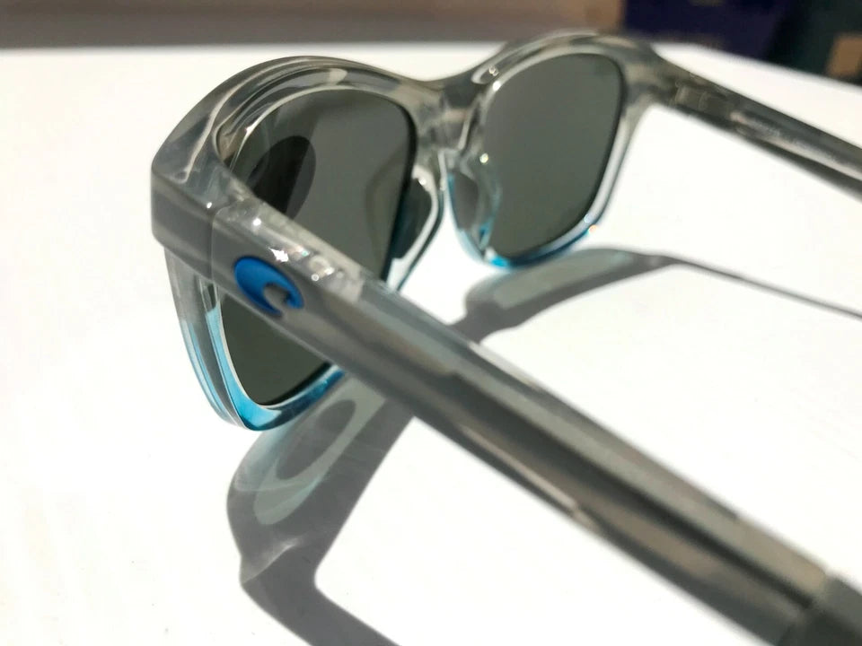 COSTA Del Mar VELA OCEARCH Coastal Fade POLARIZED Gray Silver 580G Lens Sunglass VLA 275
