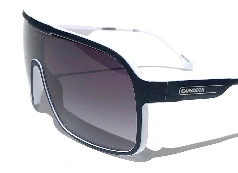 CARRERA White & Blue Frame Gradient Grey Lens Sunglass 1046/S 0JU9O