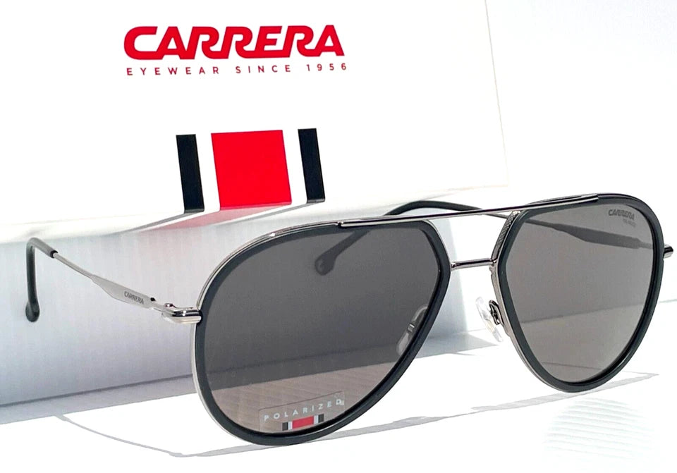 CARRERA Matte Black Frame POLARIZED Black Lens Sunglass 295/S 003M9
