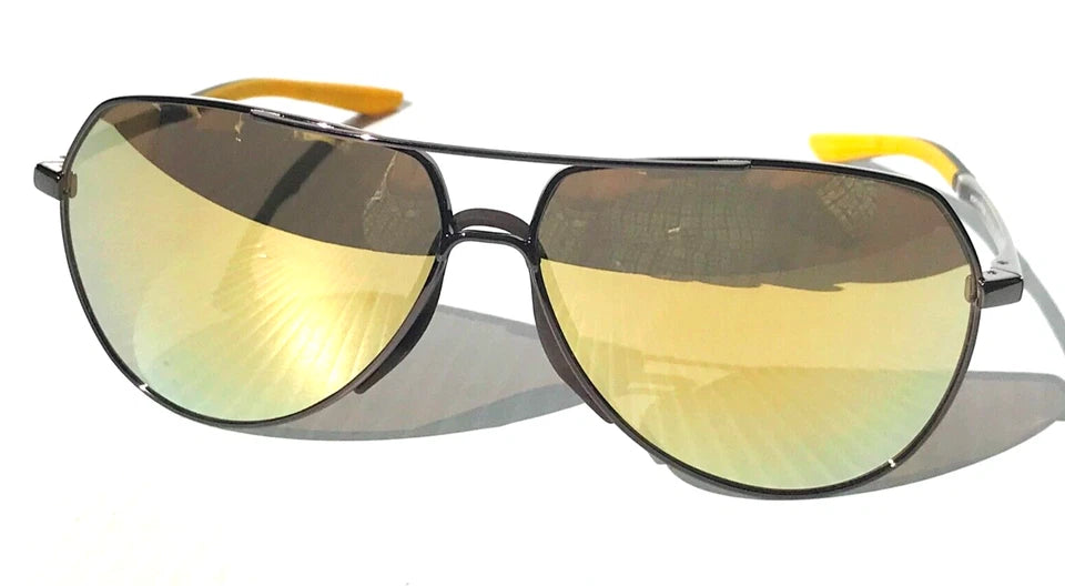 NIKE OUTRIDER M Gunmetal Frame Gold Mirror Lens Sunglass CW1300 902