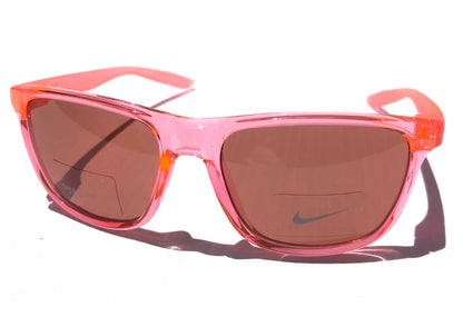 NIKE FLIP ASCENT Translucent Pink Frame Pink Lens Small Fit Sunglass DJ9930 675