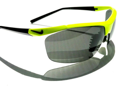 NIKE Impel Shiny Bright Yellow Semi-Rimless Grey Max lens Sunglass EV0474 705