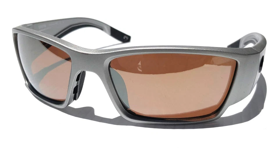 Costa Del Mar CORBINA PRO Silver Metallic POLARIZED Copper 580G GLASS Lens Sunglass 9109-08