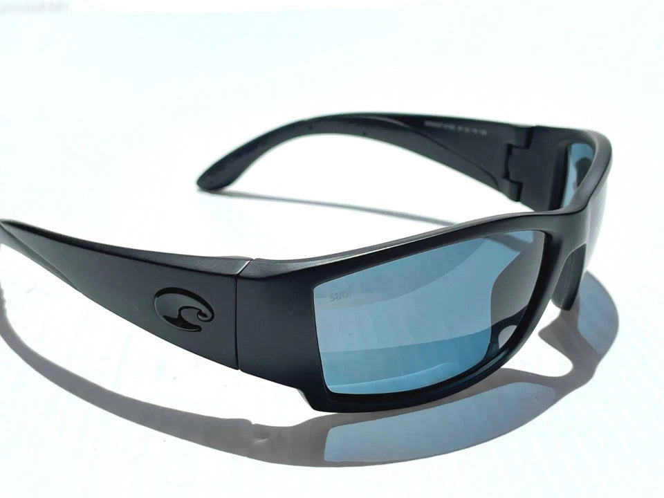 COSTA Del Mar CORBINA Matte Blackout POLARIZED 580P Grey lens Sunglass CB 01