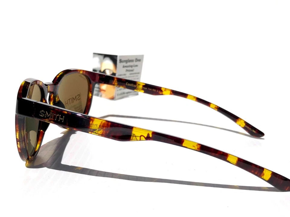 NEW Smith Optics EASTBANK Tortoise Vintage ChromaPop Gray Lens Sunglass