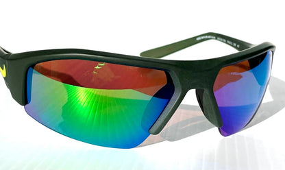 NIKE SKYLON ACE Atomic Green Brown MAX Optics Green Mirror Lens Sunglass DV2151 355