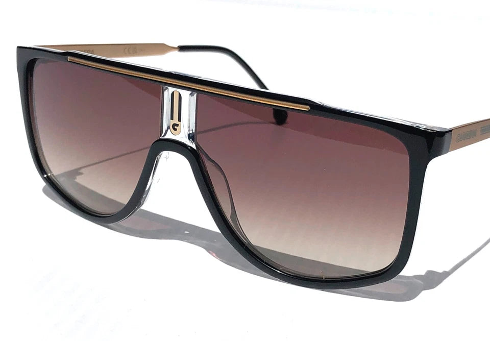 CARRERA Black Gold Frame Gradient Brown Lens Sunglass 1056/S 2M2HA
