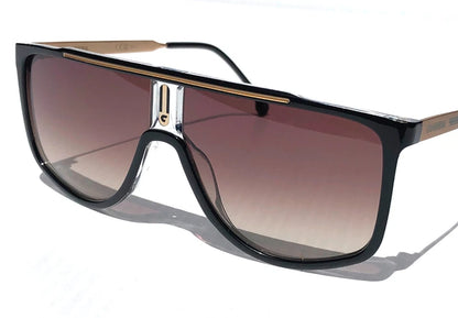 CARRERA Black Gold Frame Gradient Brown Lens Sunglass 1056/S 2M2HA