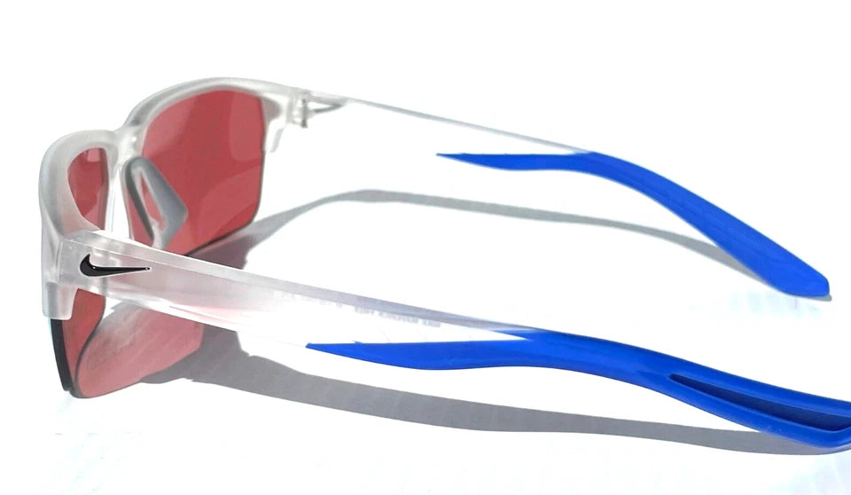 NIKE MAVERICK FREE 20 Matte Clear Frame Road Tint Mirror Lens Sunglass CW7467 975