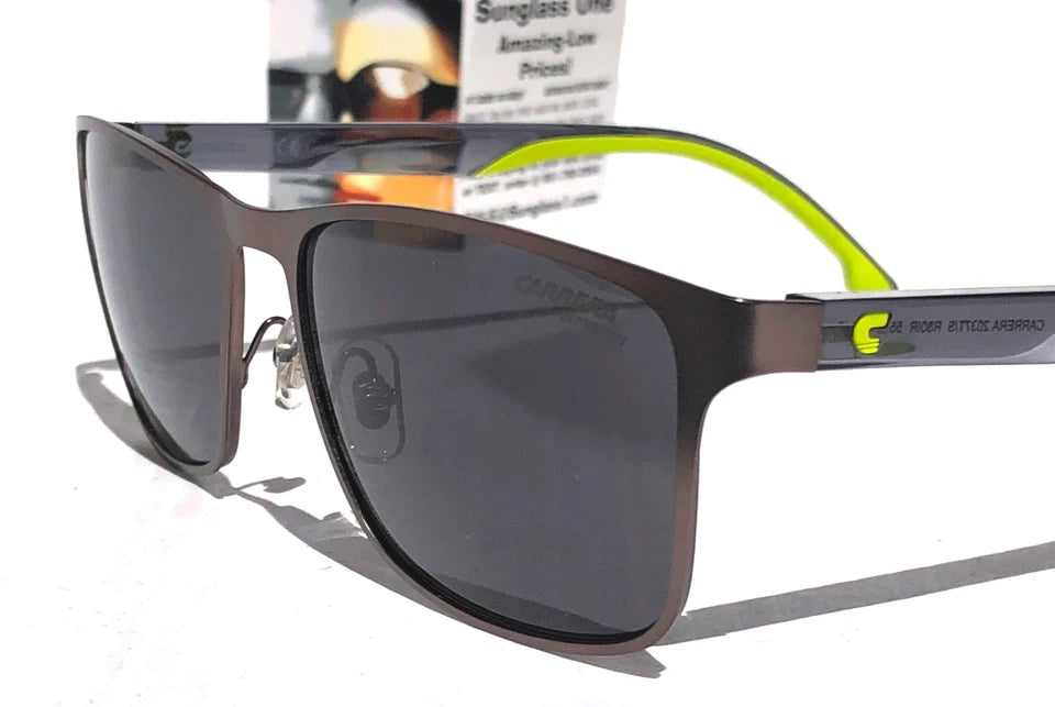 CARRERA Matte Dark Ruth Metal Frame Dark Grey Lens Sunglass 2037T/S R80IR