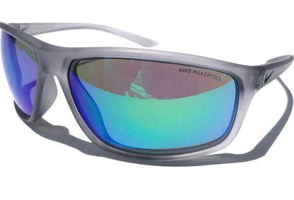 NIKE ADRENALINE Matte Wolf Grey Frame Green Lens Sunglass EV1113 013