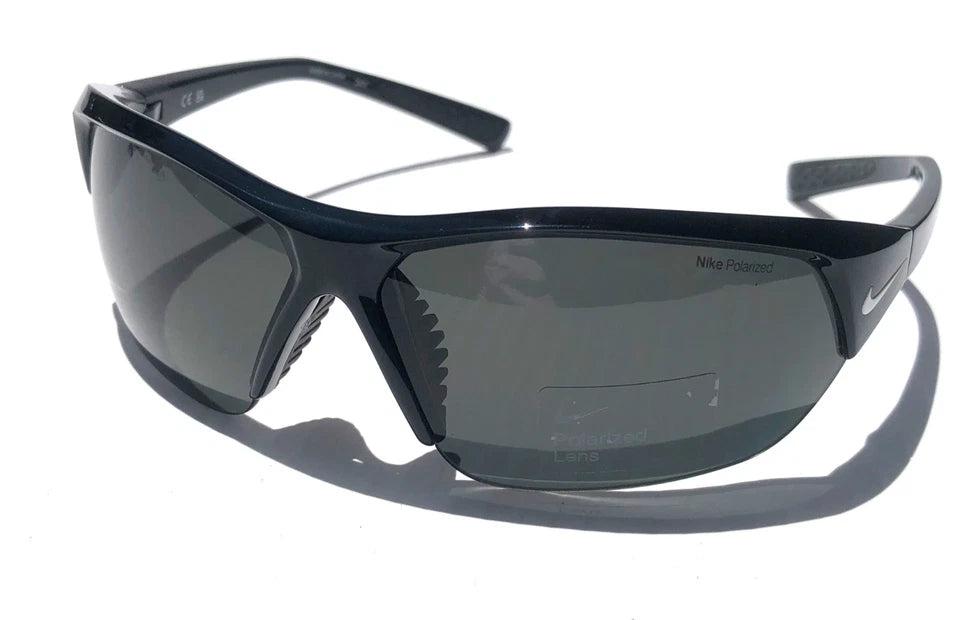 Nike SKYLON ACE P Shiny Black POLARIZED Black Lens Sunglass FQ4767 010