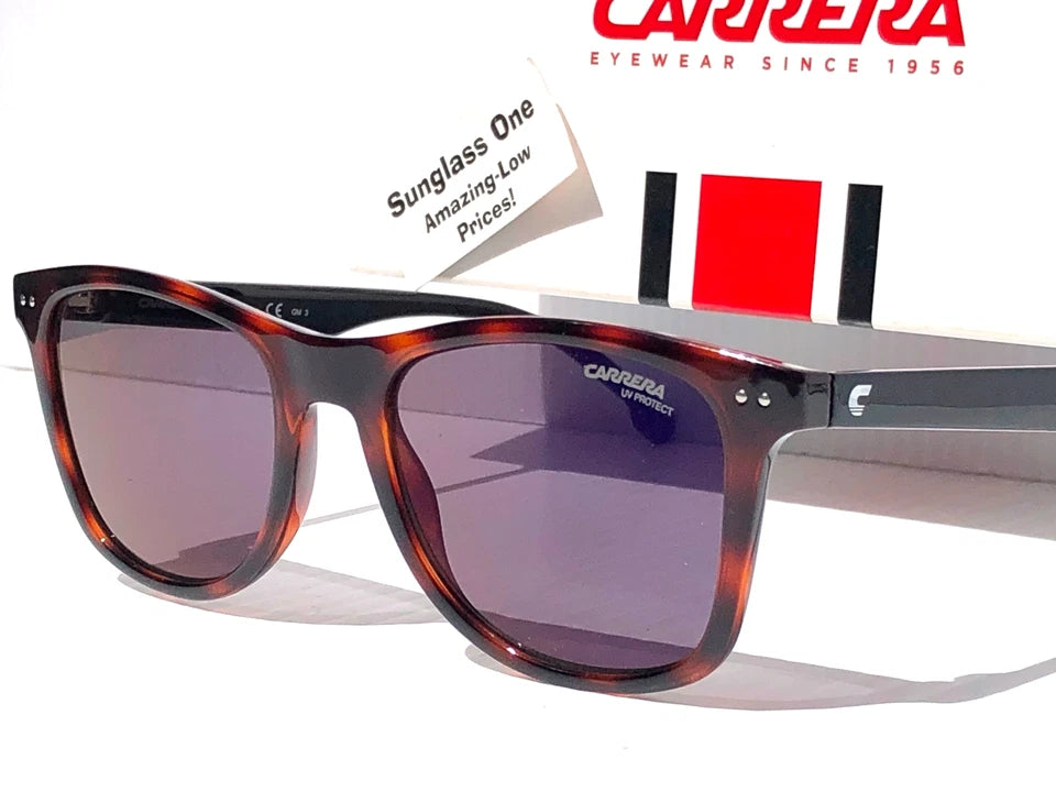 CARRERA Havana Frame Blue Grey Lens Sunglass 2022T/S 05XT