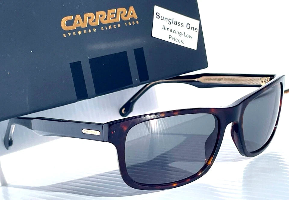 CARRERA Black Tortoise Frame UV Protective Grey Lens Sunglass 299/S 086QT