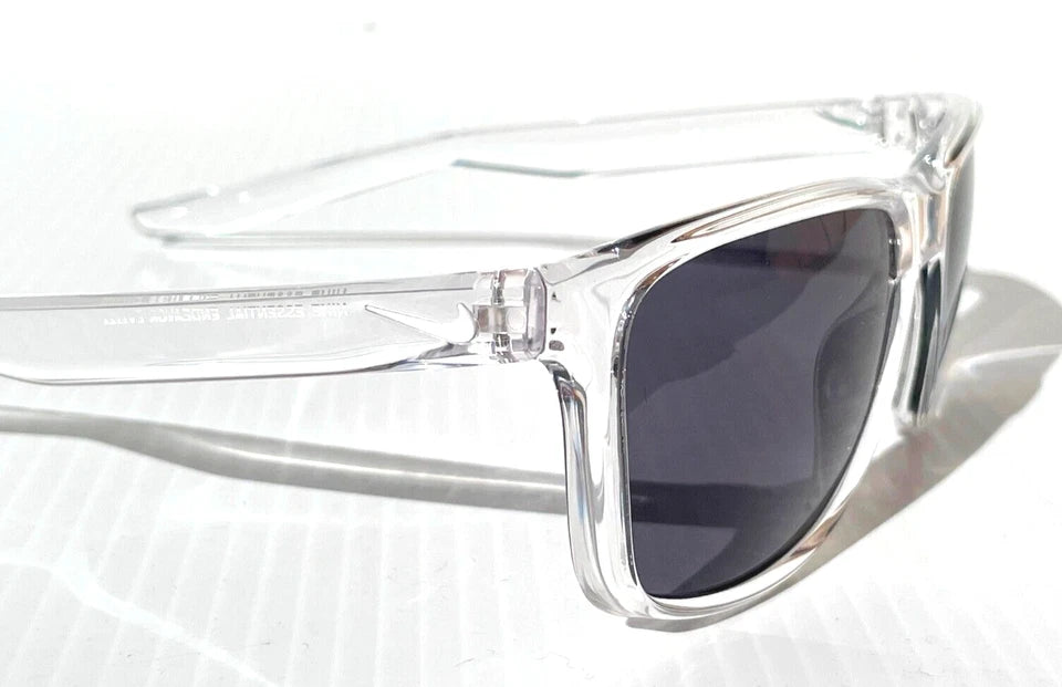 NIKE ESSENTIAL ENDEAVOR Shiny Clear Frame Grey Lens Sunglass EV1122 913