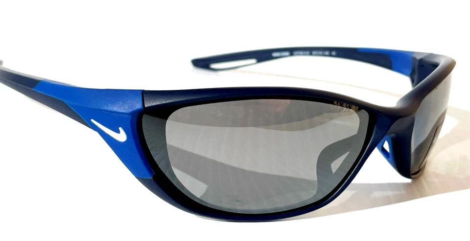 NIKE ZONE Matte Navy INTERCHANGEABLE Max Optic Silver Lens Sunglass DZ7356 410