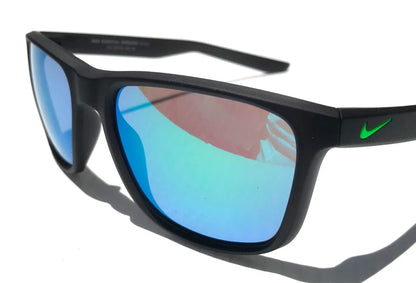 NIKE ESSENTIAL ENDEAVOR Seaweed Grey Frame Green Mirror Lens Sunglass EV1122 313
