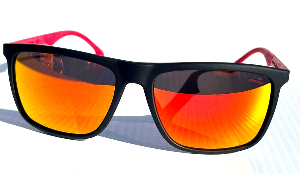 CARRERA Matte Black Red SPORT Ruby Lens Sunglass 8032/S 0003