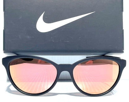 NIKE CITY PERSONA Matte Black Frame Rose Gold Mirror Lens Sunglass DJ0891 010