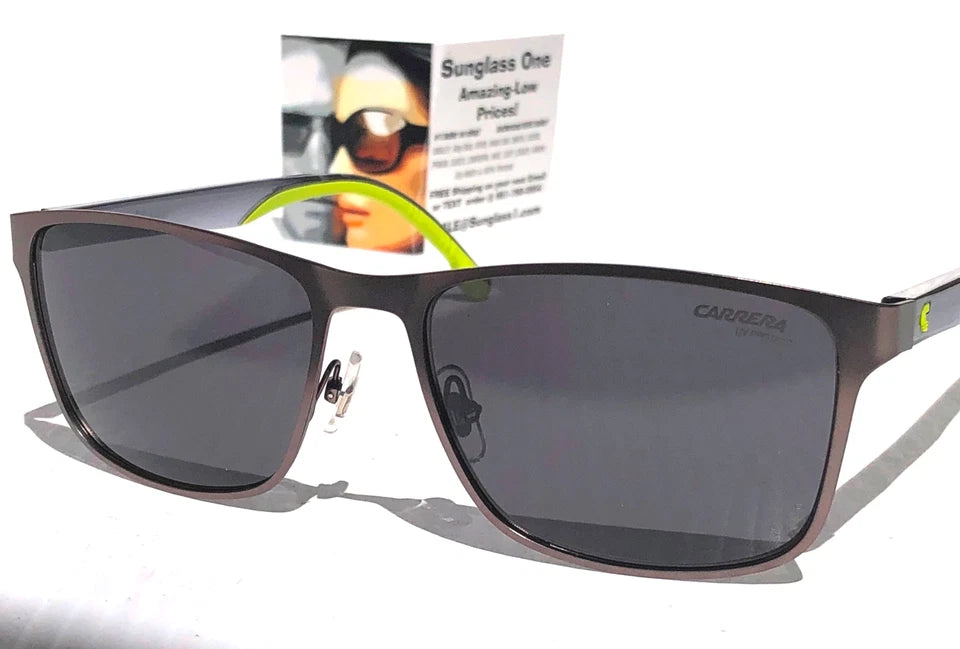 CARRERA Matte Dark Ruth Metal Frame Dark Grey Lens Sunglass 2037T/S R80IR