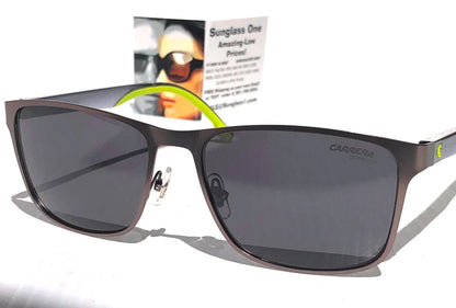 CARRERA Matte Dark Ruth Metal Frame Dark Grey Lens Sunglass 2037T/S R80IR