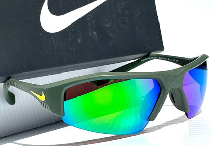 NIKE SKYLON ACE Atomic Green Brown MAX Optics Green Mirror Lens Sunglass DV2151 355