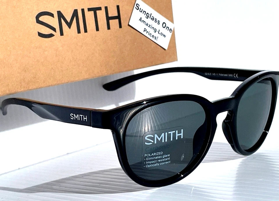 Smith Optics EASTBANK Black POLARIZED Carbonic Gray Lens Sunglass