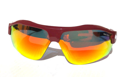 Nike SHOW X3 Team Burgundy Frame Red Mirror Road Tint Lens Sunglass DN9252 677