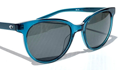 Costa Del Mar ISLA Deep Teal Crystal POLARIZED Gray 580G GLASS Lens Sunglass ISA 244
