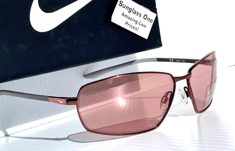 NIKE PIVOT EIGHT Shiny Walnut Frame Electric Course Tint Lens Sunglass EV1089 220